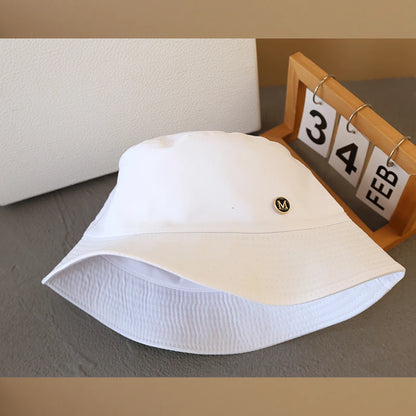 Solid Color Summer New Fisherman Hat Versatile Women Basin Hat