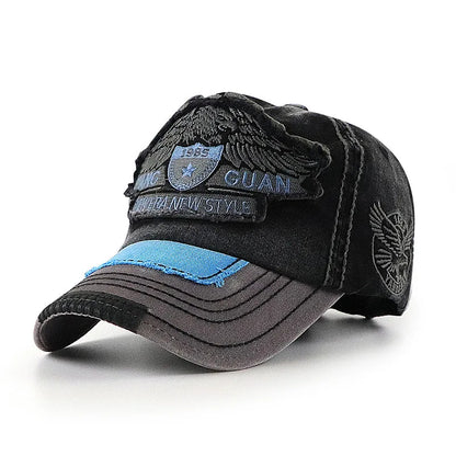 Vintage Washed Embroidered Baseball Cap Fashion Hat for Men And Women