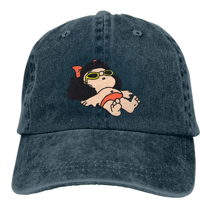 Mafalda Cartoon Multicolor Hat Peaked Women's Cap