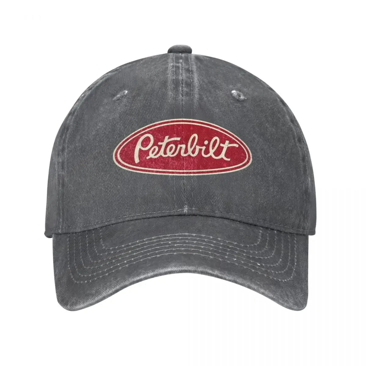 Peterbilt Truck Car Racing Vintage Baseball Cap Vintage Distressed Denim Snapback Hat