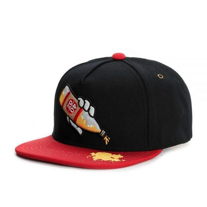 Pizza Cap Hip Hop Snapback Hat for Men Women Adult Outdoor Casual Baseball Cap