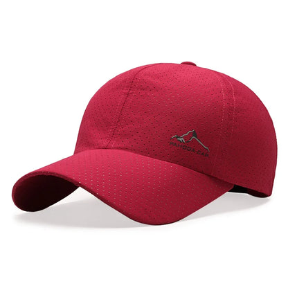 Fashion Quick Dry Summer Baseball Cap Breathable Adjustable Sports Cap UV Protection Trucker Cap Men Women