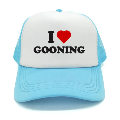 Funny I Love Gooning Baseball Caps Cool Summer Men Mesh
