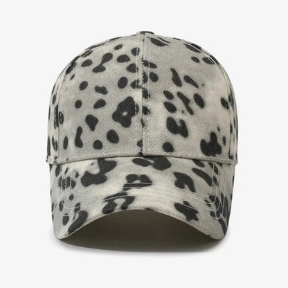 Trendy Breathable Baseball Cap Leopard Printed Adjustable