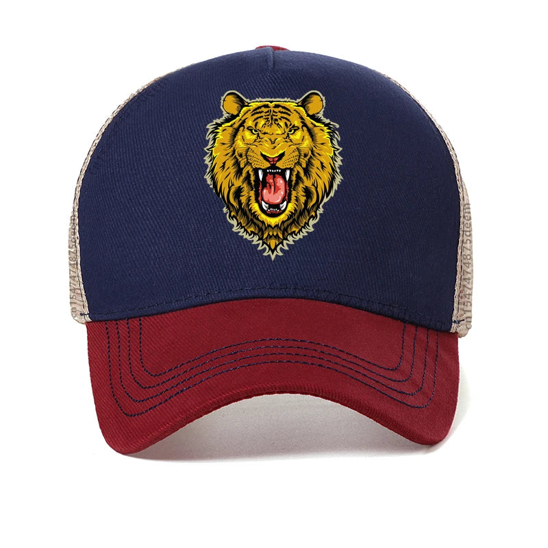 Tiger printing Baseball Cap Men Women