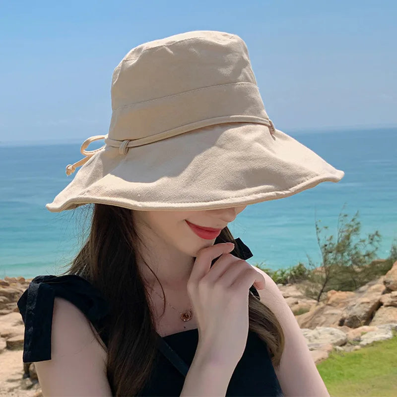 Women Tie Bow Fisherman Hat