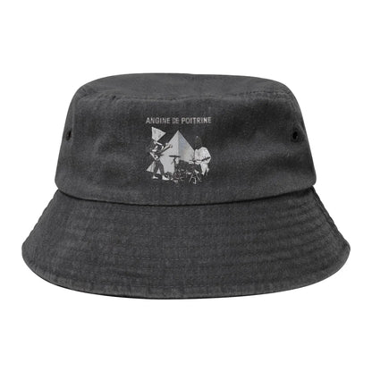 Men Women Distressed Denim Sun Hat  Bob Hat Fishing Cap Hiking