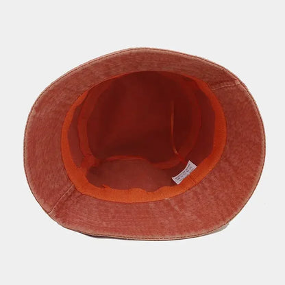 Kids Baby Washed Denim Cotton Bucket Hat Boy Girls Caps