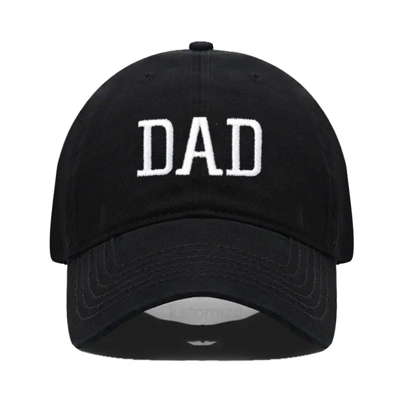 DAD MOM Embroidery Pure Cotton Baseball Cap Fashion Sport Golf Caps Sun Hat