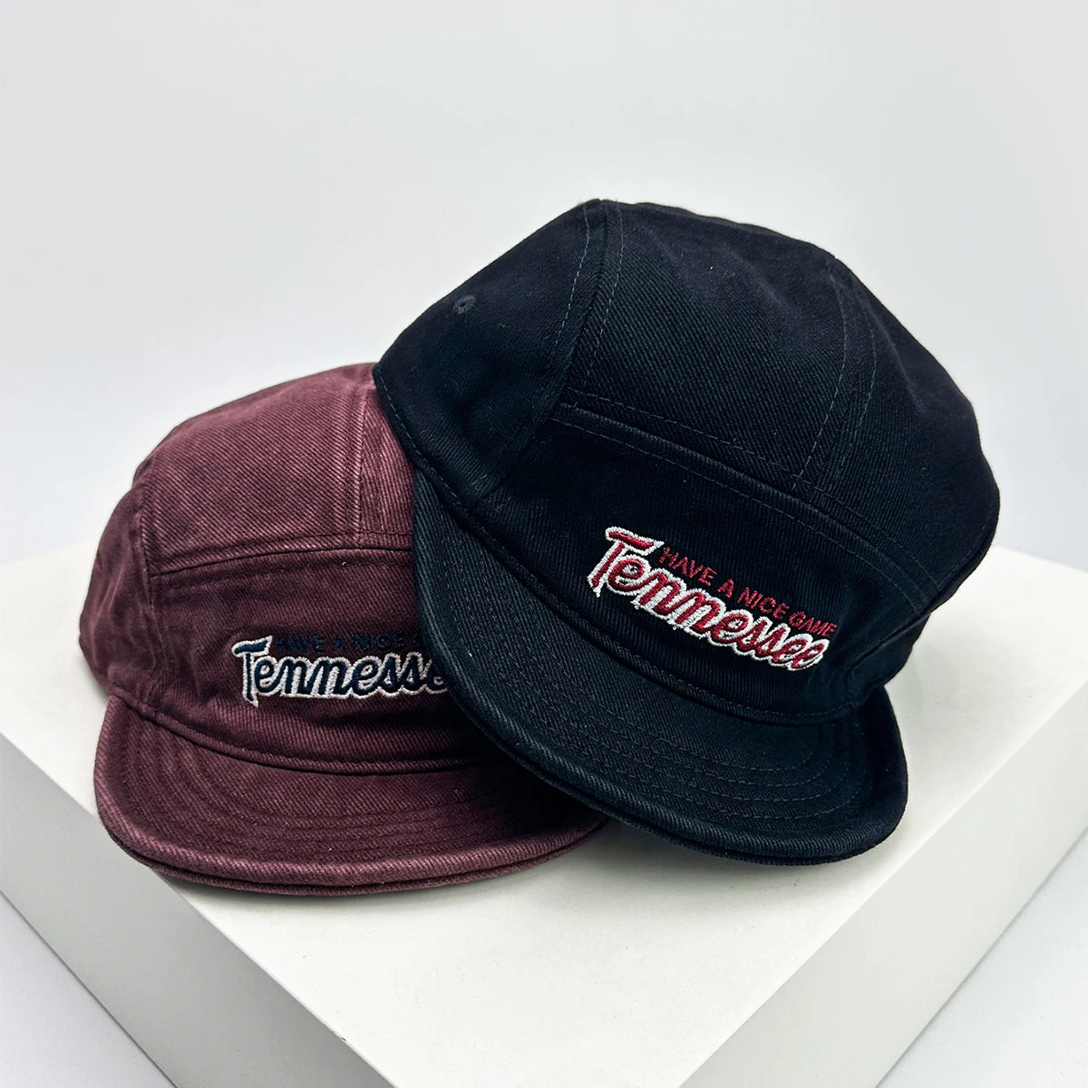 Retro Embroidered Letter Baseball Hats