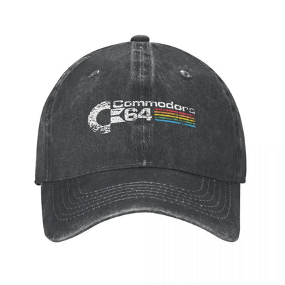 Hip Hop Denim Retro Commodore 64 Baseball Cap Homme Spring Autumn Snapback Hat