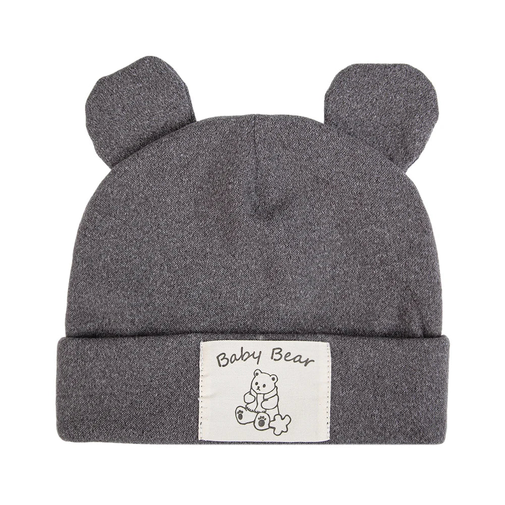 Cute Bear Ear Baby Turban Hats For Newborn Boys Girls
