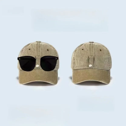 Unisex Summer Baseball Caps With Glasses Aviator Hat