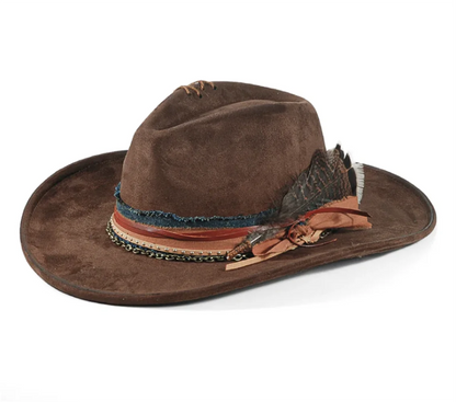 Handmade Fedora Hat Suede Men's And Women's Hat