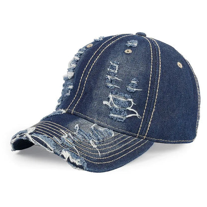 Baseball Cap Men Women Denim Jeans Outdoor Sports