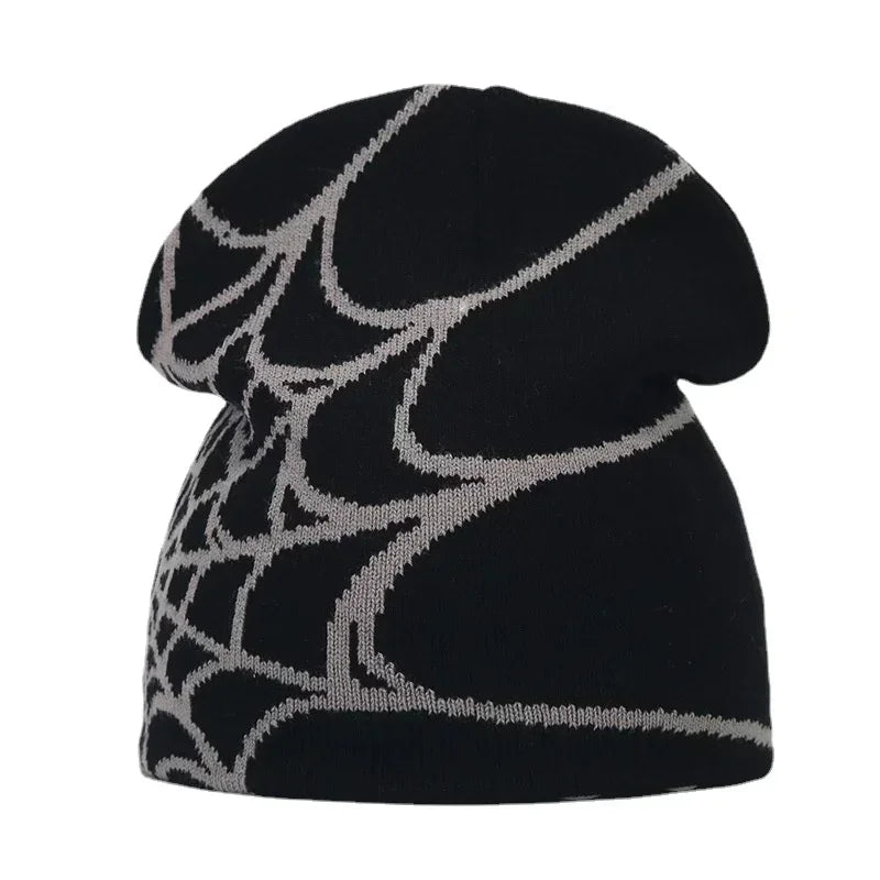 Y2K Letter Knitted Winter Autumn Beanie Cap Men Women