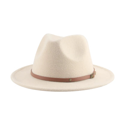 Hats For Women Kids Child Small 52cm Solid Belt Kids Fedora Formal Dress Wedding