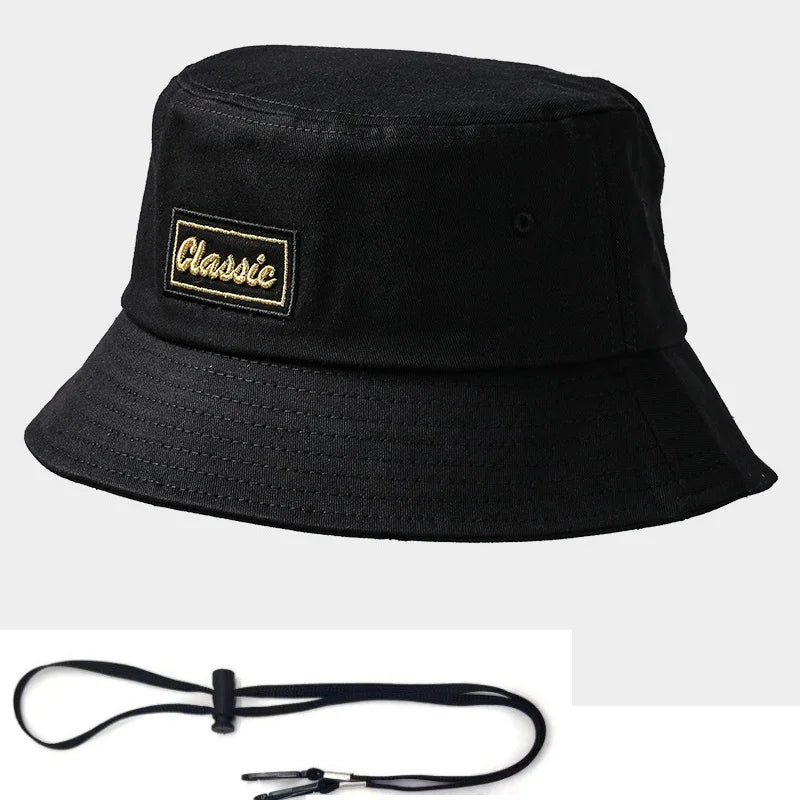 Oversize Big Head Cotton Bucket Hat Fisherman Fishing Plus Size Sun Cap Kids Boys Girls
