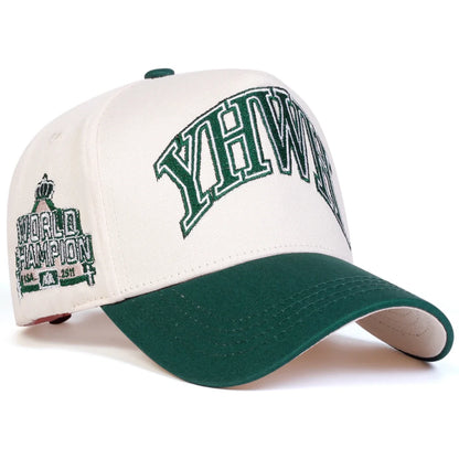 Unisex Yhwh Letter Embroidery Baseball Caps Casual Hats Spring and Autumn