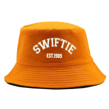 Wholesale Hot Sale Bucket Hat Print 1989 Summer Cotton Sun Beach Hat