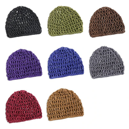 Hollow Hot Selling New Out Baotou Hat Solid Color Knitted Versatile Mesh Hat