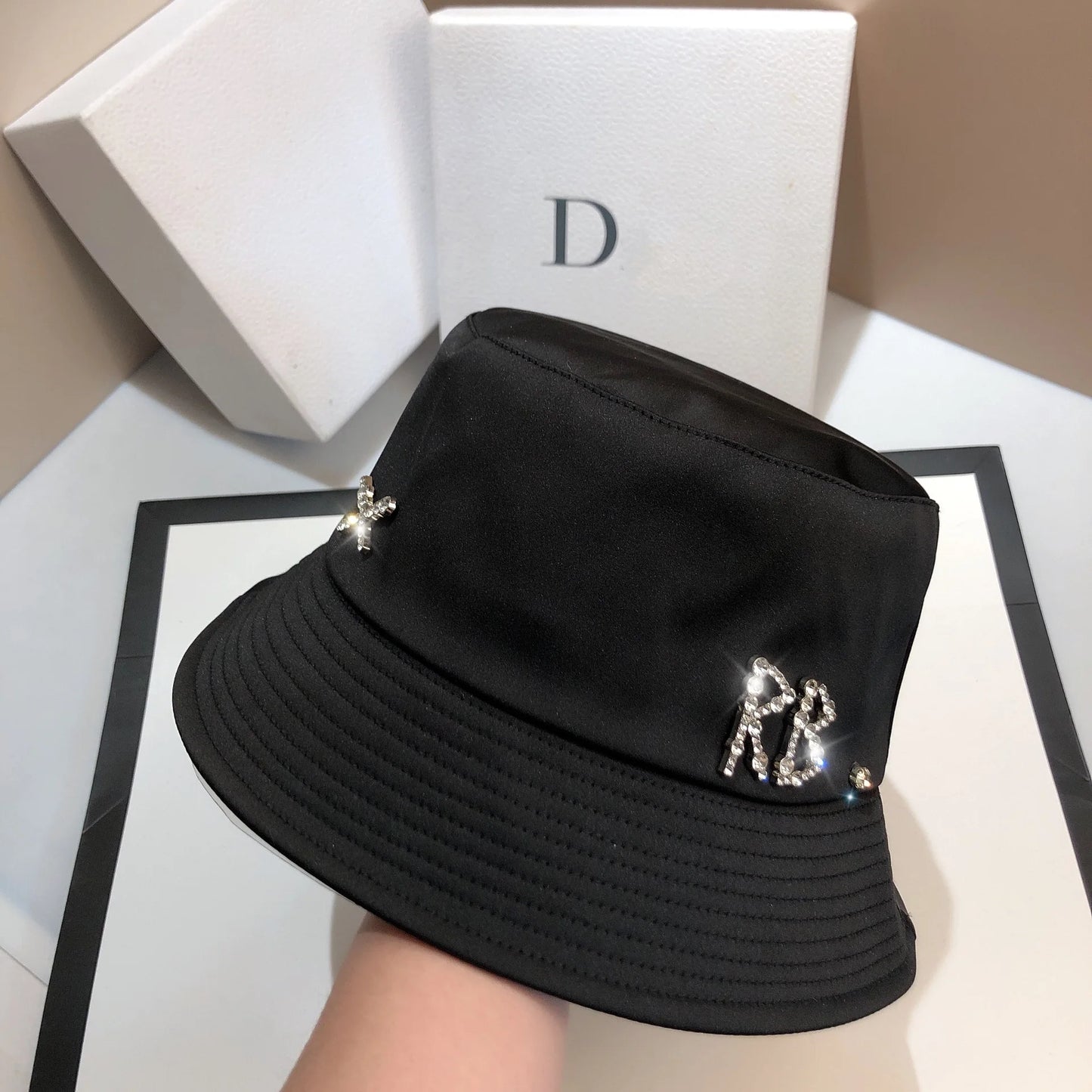 Women's Sunscreen Panama Fisherman Hat Top Flat Bob Beach Basin Cap