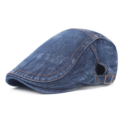 Men Women Casual Unisex Jeans Beret Hat