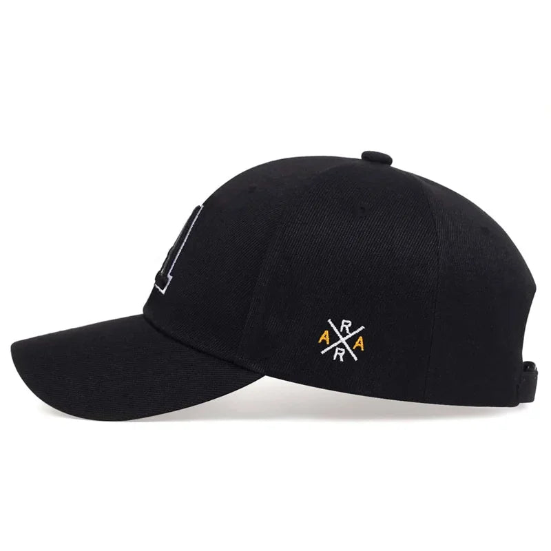 Unisex  A Letter Embroidery Baseball Cap Spring and Autumn