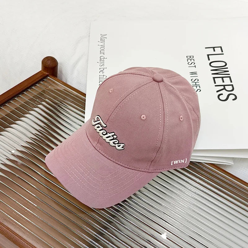 Unisex Baseball Cap Autumn Fashion Embroidery Letter Couple Sun Hat Trendy Outdoor Sports