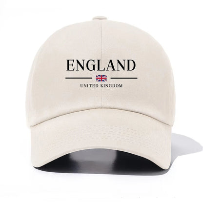Fashion Casual England Print Baseball Cap Adult Child Minimalist Retro Style Casual Soft Adjustable Perfect As Gift Baseball Cap