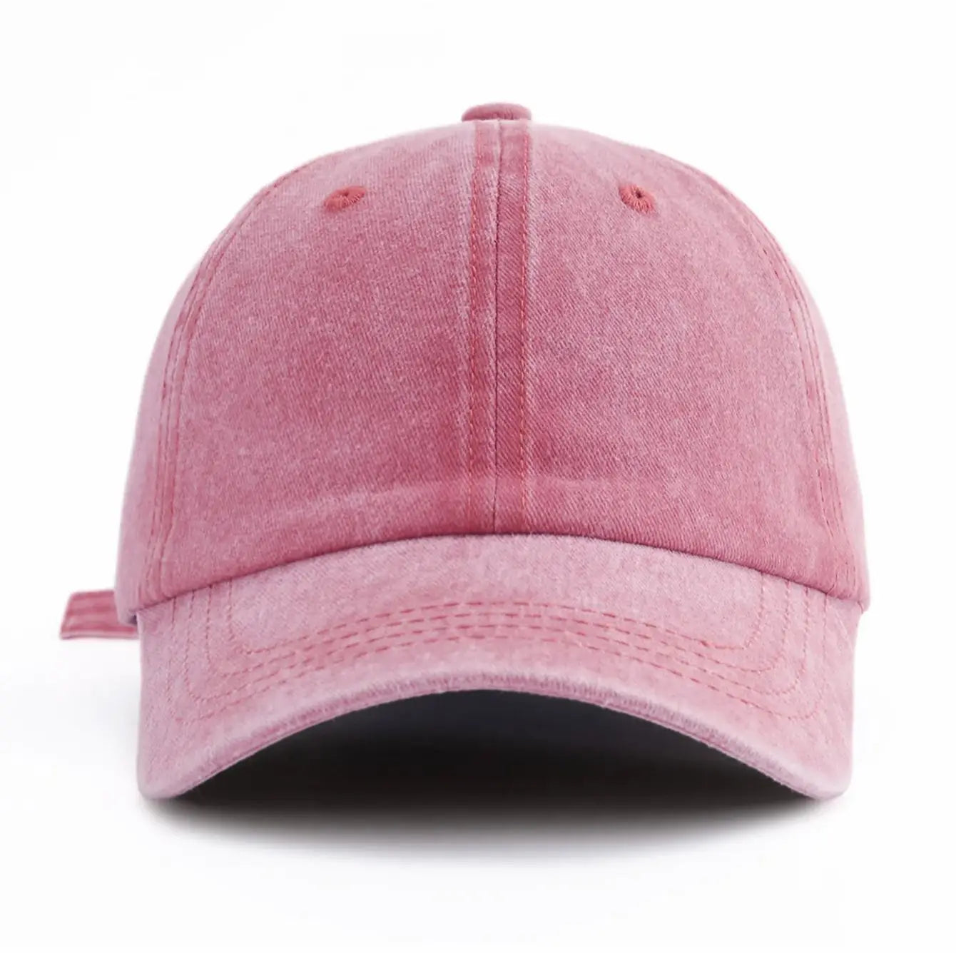 1pc Solid Color Washed Baseball Cap For Adults,  Minimalist Retro Style Casual Soft
