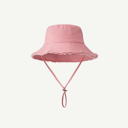 Outdoor Women Bucket Hat Wide Brim Fisherman Hat