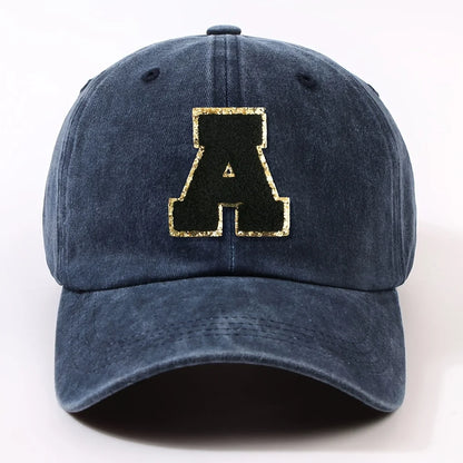 Fashionable 26 Letter Stick Label Hip-Hop Baseball Cap Hat for Men and Women
