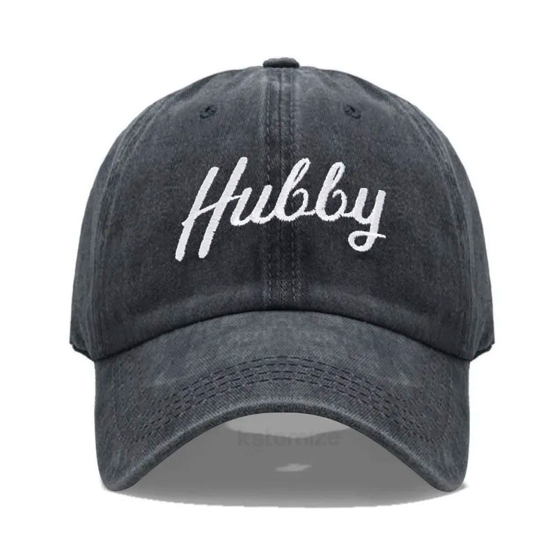 Embroidered Wifey & Hubby Hat Soft Cotton