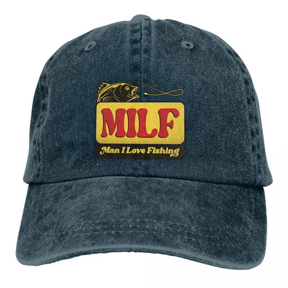 MILF Man I Love Fishing Baseball Cap Men Hats Women