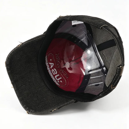 New USA Letter Embroidered Washed Distressed Baseball Cap