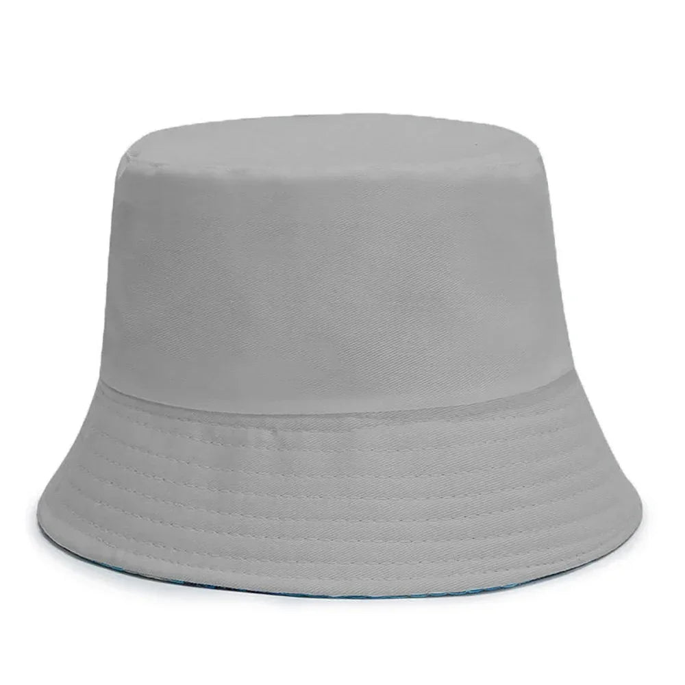 Cotton Bucket Hats Women Summer Sunscreen Panama Hat
