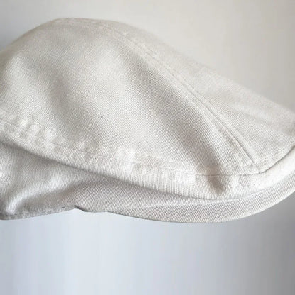 Summer Linen Breathable Big Size Berets Newsboy Caps