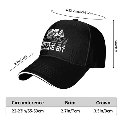 16BIT Segas-MD Video Game Ergonomic Unisex Baseball Cap