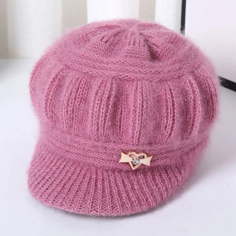 Knitted Knitted Hat Fashion Ear Guard Keep Warm Peaked Cap