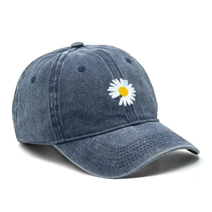 Daisy Print Baseball Cap