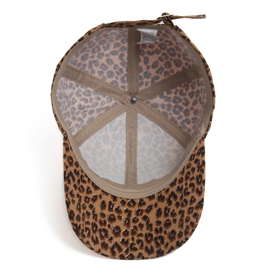 Summer New Women Baseball Cap Fashion Leopard Print Snapback