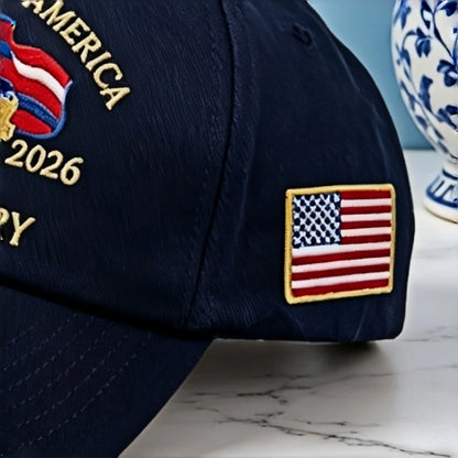 USA Patriotic Eagle Embroidered Baseball Cap