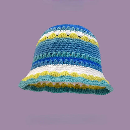 2025 Autumn New Crochet Korean Handmade Bucket Hat