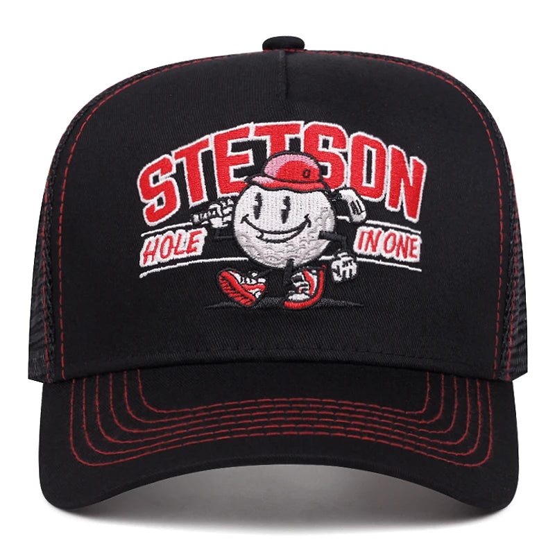 Mesh Hat Stetson Snowman Baseball Hat Unisex