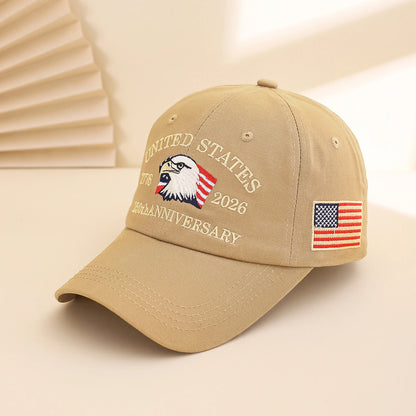 Letter Washable Anniversary Celebration European and American Baseball Cap