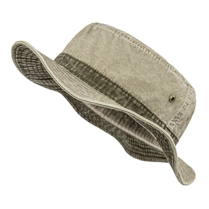 Bucket Hats for Men Washed Cotton Outdoor Panama Hat Summer Fishing Hunting Cap