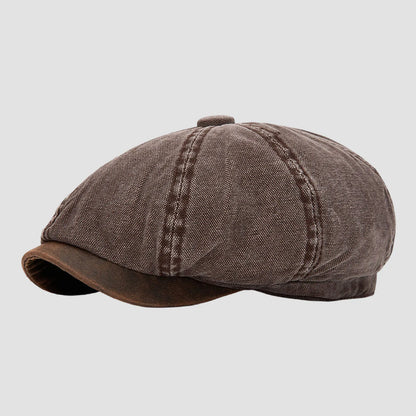 Decorative Christmas Caps Adults British Color Blocked Newsboy Cap