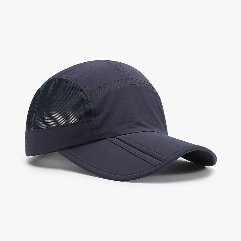 1pc Summer Foldable Sunshade Mesh Baseball Cap for Men