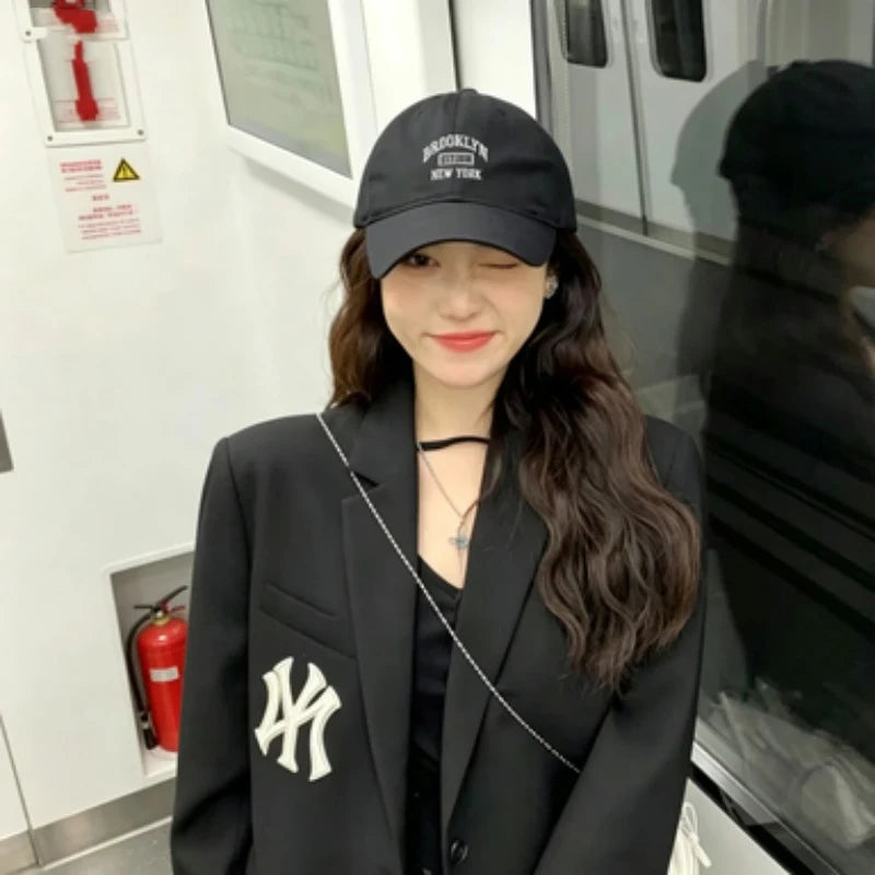 Fashion BROOKLYN Baseball Cotton Adjustable Snapback Hat Embroidery Cap Hip Hop Outdoor Casual Sun Hats